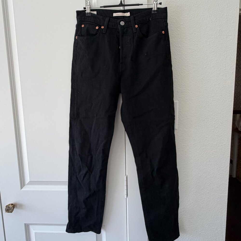 Levi's Wedgie Straight Leg Jean, Black, Size 26